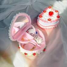 Heart Shaped Jewelry Box For Girls, Fake Cherry Pink Cake, Cute Kawaii Decorative Storage Accessories - 櫻桃 - 查看 6