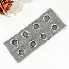 Hip-Hop Punk Style Hollowed-Out Air Eye Metallic Stretch Headband For Both Men And Women, Music Festival Rock Dark Headband Valentine's Day Travel Essential - Xám - Xem 13