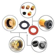 32PCS Garden Hose Washers Rubber Washers Seals Garden Hose Gasket Fit All Standard 3/4 Garden Shower Hose And Water Faucet Fittings - 如圖 - 查看 4