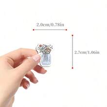 500pcs Vase Stickers Roll, Aesthetic Vinyl Stickers, High Quality Decals For Scrapbook, Journaling, Laptop, Bumper, Skateboard, Water Bottle, Computer, Phone, Perfect Gifts For Adults - Nhiều màu - Xem 2