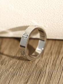 1枚经典简约钛钢圆戒指，光滑切割，时尚百搭，适合日常佩戴，情侣款。 - 戒指 - 查看 15