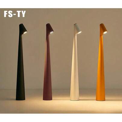 1pc Rechargeable LED Desk Lamp, Long Battery Life, Portable Lamp, Nordic Modern Style, Suitable For Living Room/Bedroom/Bedside Decor