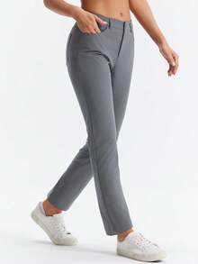 HOTSUIT Quần Jogger Golf Dệt Kim Cho Nữ, Quần Co Giãn Nhẹ, Lý Tưởng Cho Mặc Hàng Ngày Và Thể Thao, Hàng Mới Về Mùa Đông - Xám - Xem 5