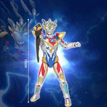 Miniso Scatola cieca della serie Ultraman Hero dinamica, 3a ondata, Ultraman Z, materiale durevole, giunti mobili, ornamento da scrivania (consegna casuale) (1 pezzo)