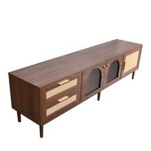 Muebles para televisión y centros de entretenimiento - Marrón + Tablero de partículas - Ver 4