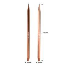 13pcs Interchangeable Circular Knitting Needle Set, 3.0mm-10mm Champagne Aluminum Alloy Knitting Needles, Suitable For Beginners, DIY Crafts, Weaving Accessories And Supplies - Multicolor - View 13