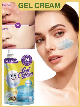 100g Crema facial de ácido hialurónico, crema gel, blanqueadora y iluminadora, hidratante y nutritiva, fórmula coreana