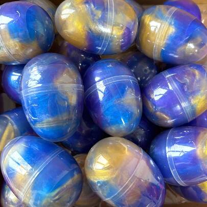 1/3/6/12/24个装星空史莱姆球 - 弹性好、不粘手、卫生、解压玩具 - 男女皆宜 - 复活节彩蛋填充物、课堂奖励、解压玩具、派对用品、生日礼物、派对小礼物、礼盒填充物、Taba Squishies 儿童派对礼物