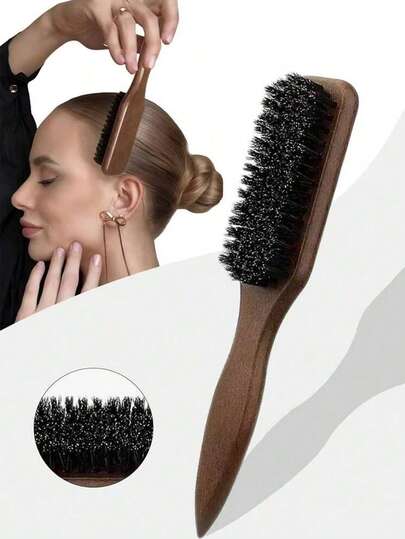 1pc Unisex Hair Comb/Beard Brush, Fragrance-Free Professional Hairstyling Comb, Gradient Comb/Haircut Cleaner Comb, Smooth Grooming Tool, Thick/Thin Hair Brush, Suitable For National Day, Bathroom, Scalp Massage, Back To School, Travel & Daily Life, Christmas, Christmas Decoration, Christmas Gift
