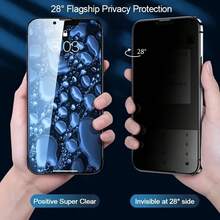 4PCS Anti-Spy Privacy Smartphone Screen Protector Scratch Resistant Tempered Glass Full Coverage Glass Flim Compatible With IPhone17 16 15 14 13 12 11 Pro Max XR X XS Max Plus Anti-Fingerprint Phone Protective Anti Spy Glass Mobile Screen Protector Film - Black-4PCS - View 4
