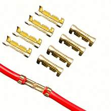 100pcs High Quality U-Type Wire Connectors - Copper Alloy Crimp Terminals, For Electrical Projects, Suitable For Block And Spade Connectors, Reliable And Durable, No Charging Power Mode, Electrical Wiring Supply
