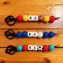 1pc Customized Name Bag Charm Silicone Letter Football/Basketball/Baseball/Rugby/Volleyball Sports Lover Bag Pendant Phone Accessories Gifts For Women Gifts For Men Personalised Gifts Funny Gifts Dad Gifts - Pastel - View 6