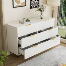 Elegant Sideboard With A Modern Design, Chest Of Drawers And Plenty Of Storage Space [OLD SKU:WF325790791WAA] - White - View 4
