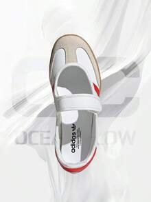 Adidas Samba Jane White Red Gum (GS)– Lifestyle Sneakers – Shoes For Women - Vintage -Spring & Summer-Inspired Running Shoes, Shock-Absorbing Comfort, Gym To Streetwear Casual Wear-Easter Gift–JR7435 - Cloud White/Red/Gum - 查看 4