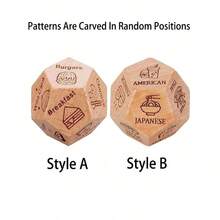 1个约会之夜骰子，夜幕降临后，木质情侣浪漫礼物