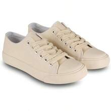 Canvas Shoes Women Casual Low Top Sneakers Fashion Womens Tennis Shoes Everyday Wear - 11 + 沙子 - 查看 2