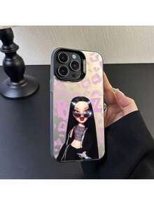 Fast EU Shipping (DE & ES)   Pink Bratzs Phone Case 16 15 14 13 12 11 Pro Max X XR XSMAX 8 12 Plus Shockproof Matte Back Cover - 透銀 - 查看 2