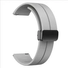 شريط ساعة سيليكون مغناطيسي قابل للطي بقطر 22 مم متوافق مع ساعة Venu SQ الذكية، شريط ساعة سيليكون متوافق مع ساعات سامسونج جالاكسي واتش 6/5/4/5 برو/4/6 كلاسيك/أكتيف 2، ساعة GT 4-2-2e-3 - 22mm - مشاهدة 16