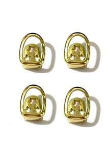 1 Set Men Hollow Gold & Silver Glitter Flashy Gear-Shaped Brooch, Unisex Nightclub Party Wear, Suitable As Festival Gift