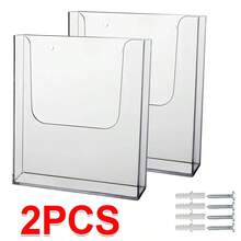 Wall Mounted Rack Paper Organiser .Office Document Holder Clear Acrylic A4 - White - View 10