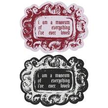 1pc Museum-Themed Heat Transfer Vinyl Patches, 2 Colors, Arts & Crafts Lovers DIY Clothing Decoration Accessories