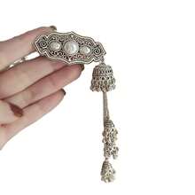 Luxury Tassel Hair Clip, Side Bangs Clip, Photo Hair Accessory, Retro  Hair Accessory For Women - One White Pearl - View 5