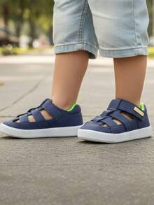 Little toe Kids Sneakers - Màu xanh hải quân - Xem 13