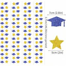 Baby Royal Navy Blue Party Decorations Streamers Garland - 12pcs Boy Birthday Frozen Ocean Shower 4 - Leaf Paper Clover Streamer, Bachelorette Bridal Wedding Engagement Banners Decor 2025 - Bleu marine doré - Voir 3