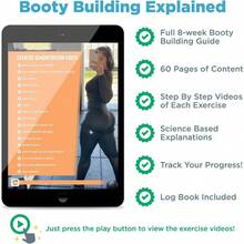 BFR Booty Bands For Women With 8Week Guide For Legs Glutes And Hip Building Blood Flow Restriction Occlusion Bands For Workouts Best Fabric Resistance Loop Tone And Lift Your Butt Squat Thigh Fitness - Black - View 5