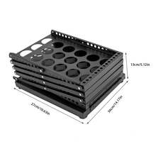 WUPYI Expositor plegable de 4 niveles para folletos, revistero de hierro, estantería de oficina, soporte para catálogos y literatura para oficinas y ferias comerciales, estantería escalonada, artículos para el hogar, decoración del hogar