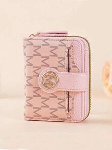 新款荔枝纹字母钱包,多卡位和口袋,短款小巧女士钱包,加厚复古时尚零钱包,迷你钱包,小钱包,可爱钱包,钱袋,零钱包,女士礼物,趣味礼物,教师礼物 - 彩色 - 查看 12