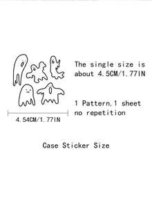 100PCS Gothic Art Coffin And Ghost Stickers Graffiti Vinyl Stickers For Scrapbook, Journaling, Laptop, Bumper, Skateboard, Water Bottles, Computer, Phone, Cartoon, Hard Hat, Car Stickers And Dec - Multicolor - View 2