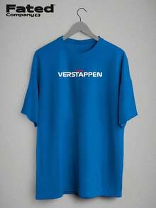 Blueprint T-Shirt - Fated Car 100% Cotton - 藍色 - View 3