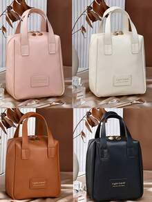 Bolsa de Maquiagem de Viagem de Duas Camadas, Bolsa de Armazenamento Cosmético Multifuncional, Bolsa Organizadora de Artigos de Toalete à Prova d'Água, Porta-Pincéis de Maquiagem de Grande Capacidade, Bolsa de Viagem Portátil, Bolsa Tote de Couro PU para Mulheres, Adequada para Artigos de Toalete, Lápis de Cor, Pincéis de Sombra, Absorventes Higiênicos, Batom, Pincéis de Maquiagem, Delineador, Brilho Labial, Produtos de Cuidados com a Pele, Armazenamento de Produtos Digitais, Acessórios de Viagem, Itens Essenciais de Viagem, Presentes para Damas de Honra, Presentes de Aniversário, Presentes de Formatura, Presentes de Feriado, Decorações de Casamento, Decoração de Quarto - Multicolorido - Visão 3