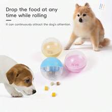 1pc Pet Treat Dispensing Rolling Toy, Interactive Dog Feeder Promotes Mental Stimulation And Dental Health, Training Snack Dispenser