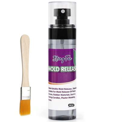 BlingFun BlingFun 4Oz Silicone Oil Releaser Spray, Professional Candles And Epoxy Resin Mold Making Mold Releaser, Evenly Applied Easy To Clean