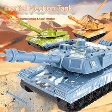 1PC Inertial Catapult Tank Toy Car - Construction Vehicle Model, Viral Kids Toy For Boys, Perfect Birthday Gift - Multicolor - View 3