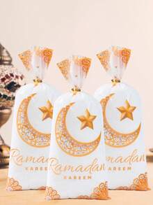 Trăng và sao trắng và vàng