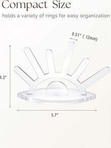 1pc Wooden Ring Holder Display Stand, Cute Ring Jewelry Organizer, Oval Wooden Jewelry Box, Vintage Style Desktop Display Rack, Women's Christmas Birthday Engagement Gift, Jewelry Tower