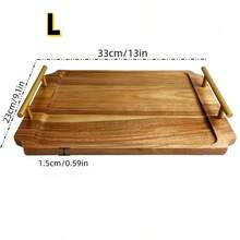 1 Peça Bandeja Retangular para Servir Alimentos, Pequeno Prato, Prato de Pão, Bandeja para Cerimônia de Chá, Bandeja de Café da Manhã, Bandeja de Jogo de Chá, Adequada para Servir Pratos Cozidos, Sobremesas, Cerimônia de Chá, Reuniões Familiares, Casamentos, Decoração Doméstica, Natal, Festa da Colheita, Decoração de Parede, Festas de Aniversário, Banheiro, Mesa de Centro, Uso Doméstico