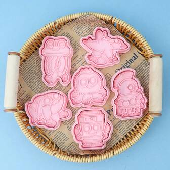 山海经典系列心形3D卡通模具，DIY动漫印花模具