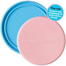 MOOPOPS - Pot Tops.2 Reusable Silicone Tops Specifically Designed To Fit Standard Yoghurt And Cream Pots.(Pastel) - Pastel - View 6