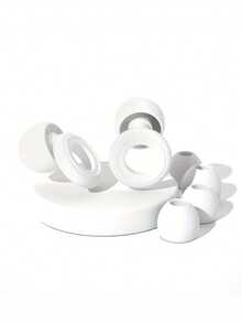 可重复使用的硅胶耳塞，适用于睡眠和游泳，超舒适隔音，包含2对替换耳塞套，适合睡眠、深度专注、旅行、噪音敏感人群，保护听力，度假旅行配件，夏季旅行必备。 - 彩色 - 查看 10