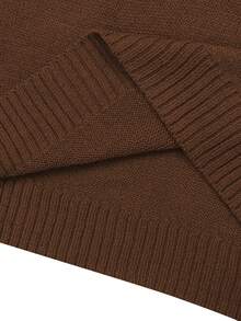 Knit Mix Elegant Women's Chic Knitted Sweater Set, Casual Loose-Fitting Long Sleeve Top & Skirt Two Pieces, Perfect For Fall Winter Fashion,Suitable For Christmas, Thanksgiving, And New Year