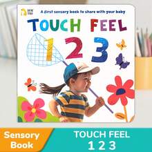 Number 123 Children's Touch Book, Children Count Learning Books, Bright Patterns With Touch, Let Children Easily Learn To Count, Give Children Creative Birthday, Christmas Gifts - Multicolor - View 2