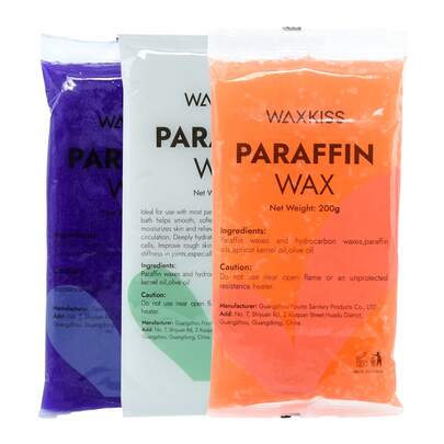 WAXKISS 6pcs Comfortable Moisturizing Paraffin Wax For Hand & Foot Care, Beauty, And SPA, Used For Paraffin Heating Machin Smooth Lines For Smooth And Soft Skin Skincare