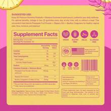 Slippery Kitty Feminine Probiotic + Moisture Gummies - All In One Solution With Slippery Elm 60 Count Pineapple Flavor - 1 Túi - Xem 5