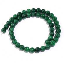 1 Hạt đá quý mã não tự nhiên 4/6/8/10/12mm, Hạt rời thủ công DIY thời trang thích hợp làm vòng tay, vòng cổ, trang sức, dây đeo điện thoại, móc khóa - Ngọc Thanh Gan - Xem 10