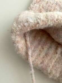 可爱毛球猫耳针织帽，带毛球抽绳，帽檐可折叠，保暖舒适。 - 貓耳朵毛球 - 查看 10