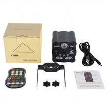 New USB Party Light, Multi-Mode Voice Controlled Laser Light Flashing Stage Light Projector With Remote Control, Autumn Special Offer, Suitable For Home Indoor Parties, Birthday Decoration, Club Dance, Karaoke, Halloween And Christmas Performances - Black - View 12